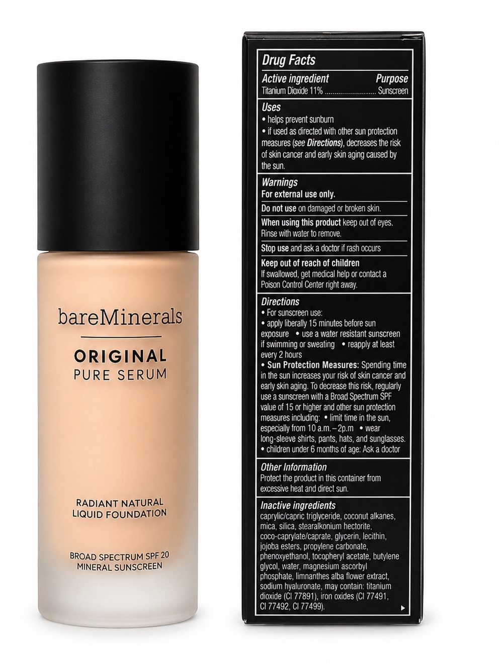 bareMinerals Original Pure Serum Foundation - Fair Cool 1 - NEW - Picture 2 of 5